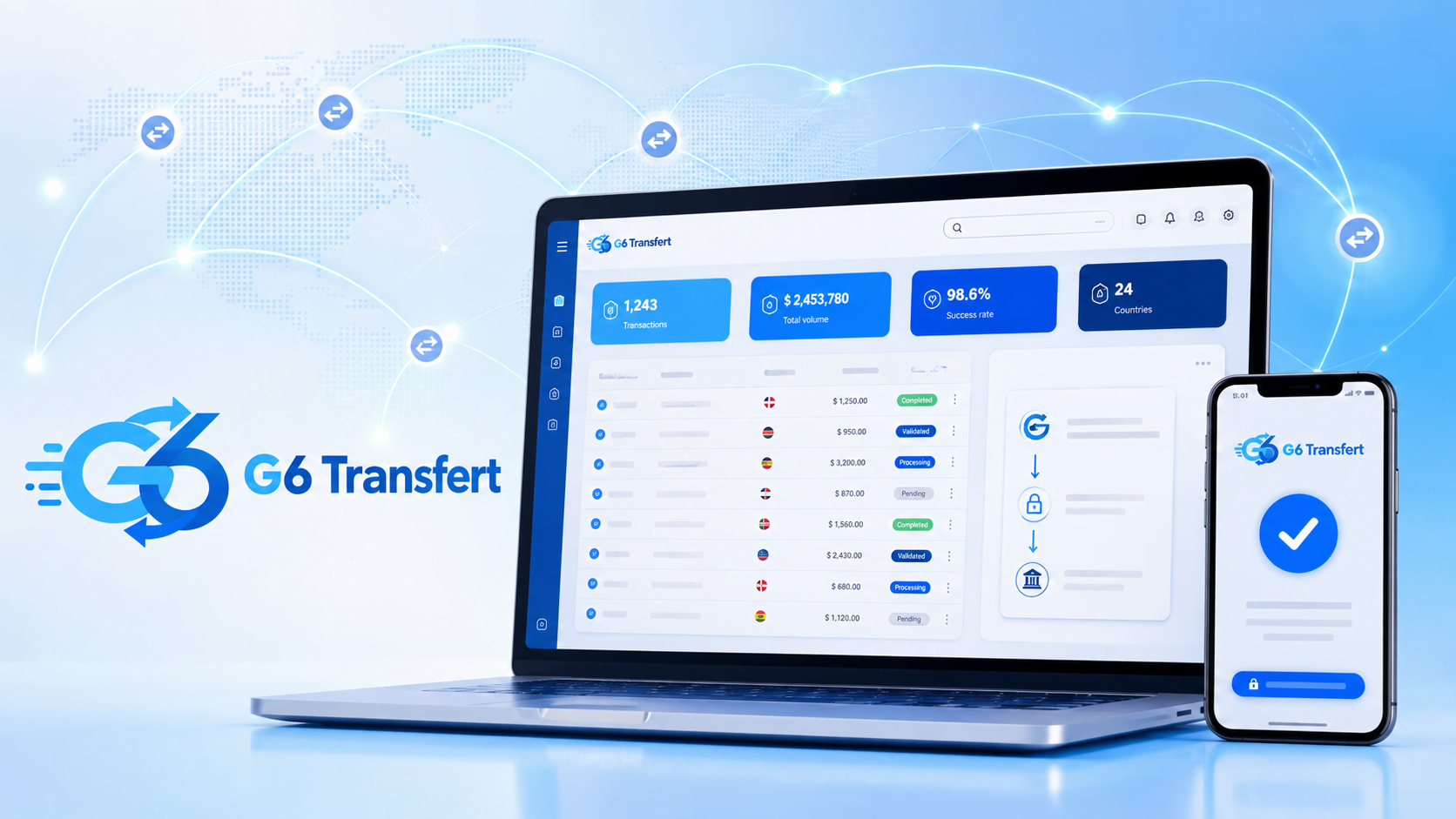 Achievement illustration: G6 Transfert money transfer management application