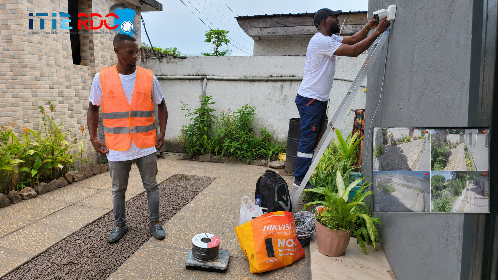 Achievement illustration: Installation of a video surveillance system for EITI-DRC