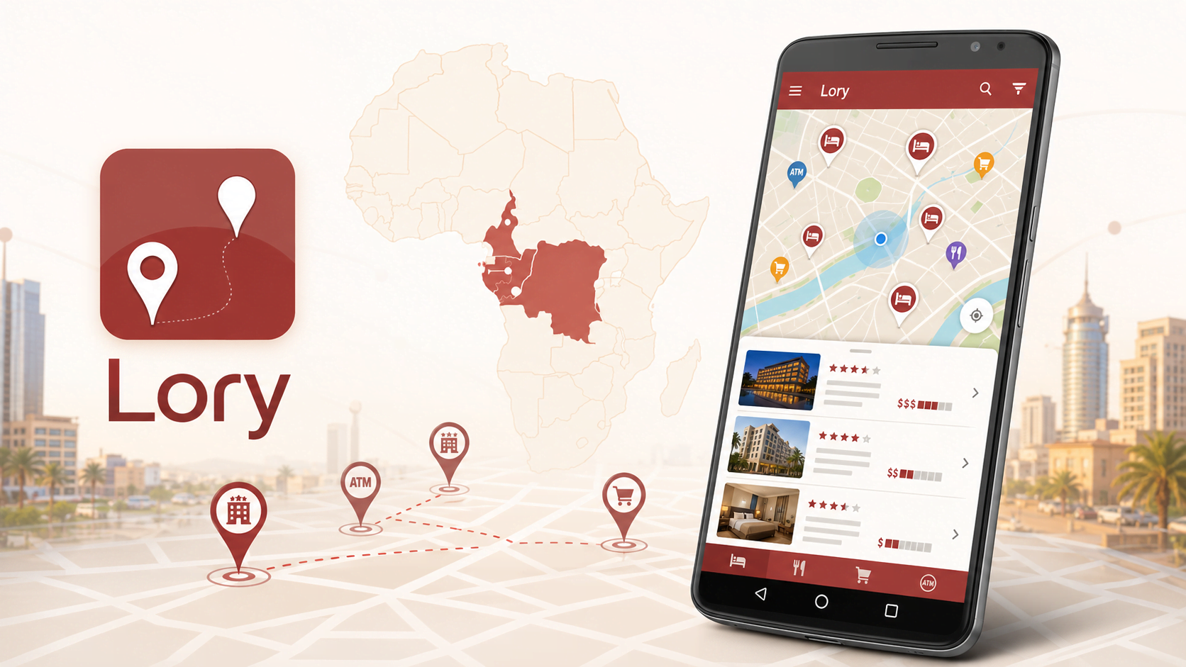 Achievement illustration: Lory geolocation mobile application